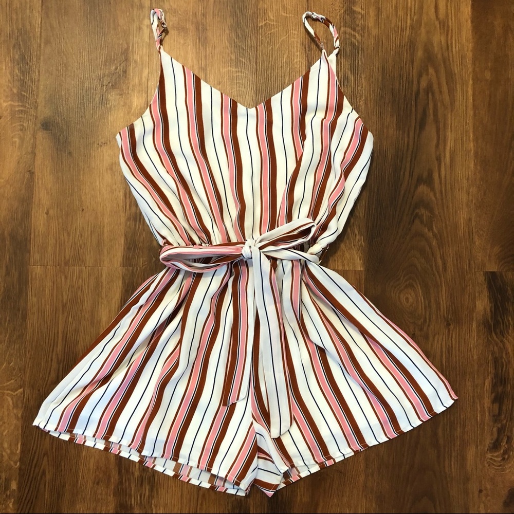 STRIPPED ROMPER